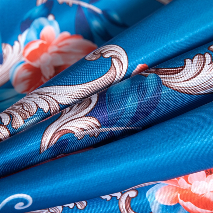 91家纺网 家纺一手货源 找家纺 梵克保罗 2024新款印花冰丝凉席套件-系列一 曼妙花语