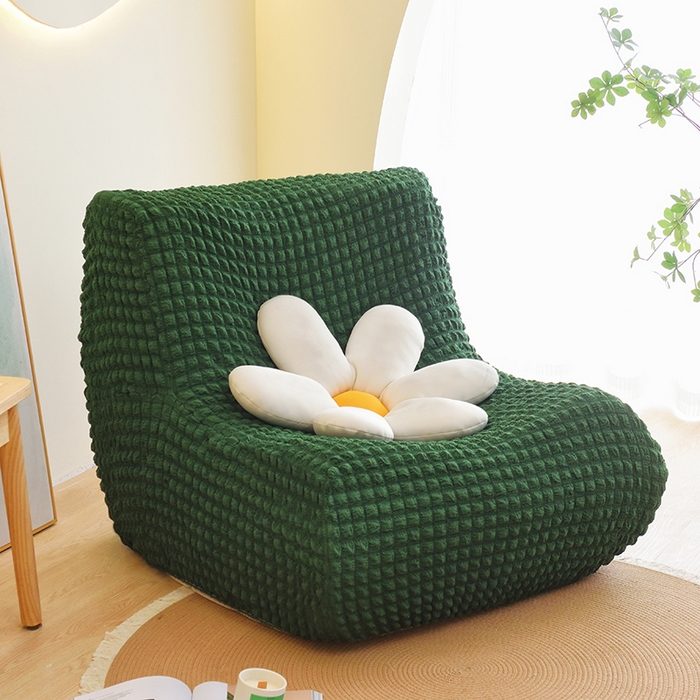 91家纺网 家纺一手货源 找家纺 （总）启博家纺 2024新款简约舒适泡泡纱系列-毛毛虫懒人沙发套