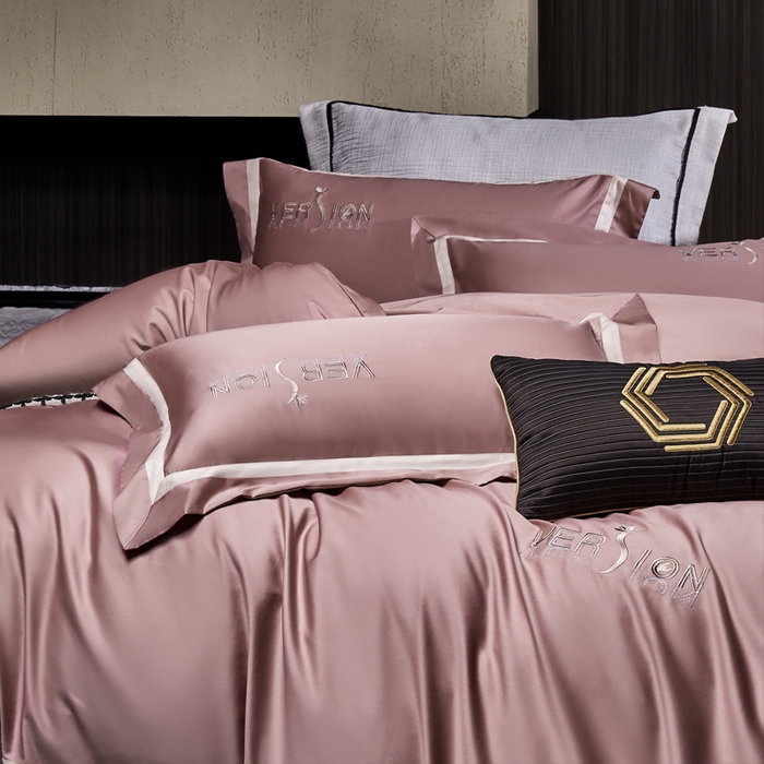 91家纺网 家纺一手货源 找家纺 琉宿2025新款50s双股长绒棉四件套-索菲亚 索菲亚-葡萄紫