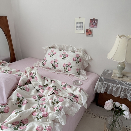 91家纺网 家纺一手货源 找家纺 恋恋三季 2024新款法式全棉大豆夏凉被--第二组柏林少女