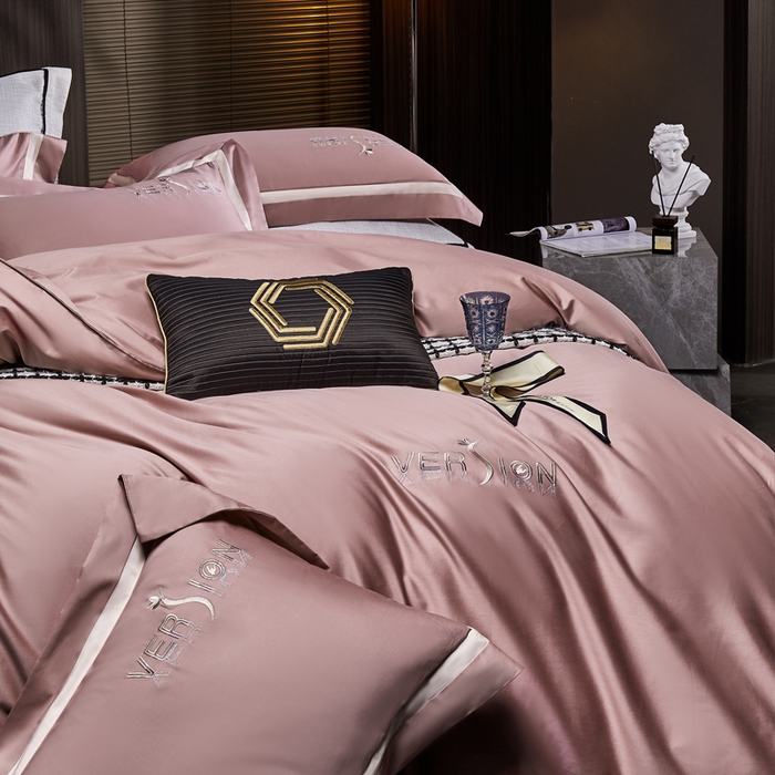 91家纺网 家纺一手货源 找家纺 琉宿2025新款50s双股长绒棉四件套-索菲亚 索菲亚-葡萄紫