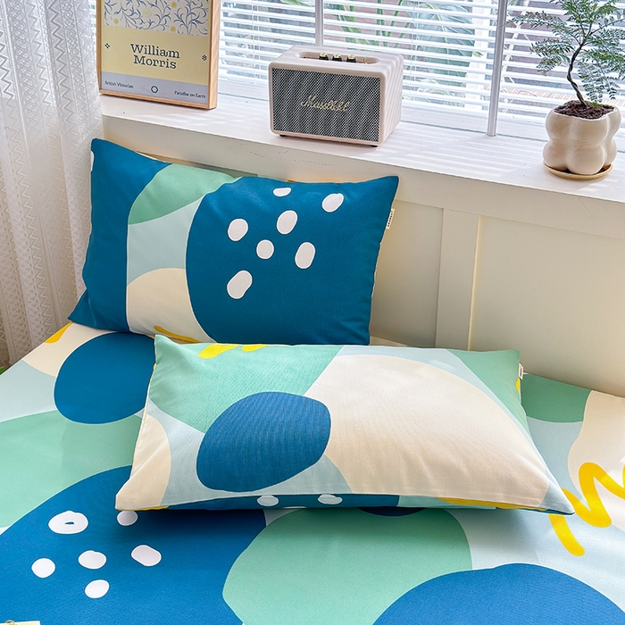 91家纺网 家纺一手货源 找家纺 吉象家纺 2024新款老粗布三件套-床单款 悉尼绿