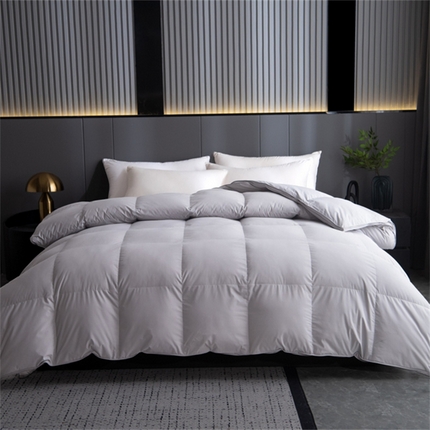 91家纺网 家纺一手货源 找家纺 御眠纺 2024新款立体羽绒被春秋被冬被纯棉面料 立体灰色