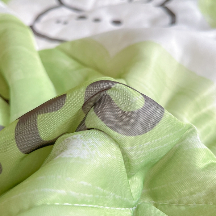 91家纺网 家纺一手货源 找家纺 沐慕 2024新款小清新凉感丝夏被四件套空调被夏季被芯 森系兔