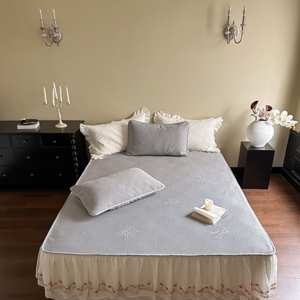 91家纺网 家纺一手货源 找家纺 （总）FORTWO 2024新款花边床裙凉席