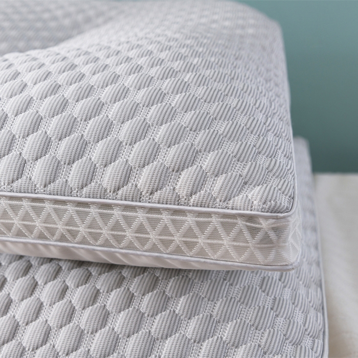 91家纺网 家纺一手货源 找家纺 芯奇想 2024新款凉感丝冰丝立体夏天护颈枕笑脸枕头枕芯 冰丝浅灰笑脸枕1000克 45*70cm一只