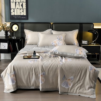 91家纺网 家纺一手货源 找家纺 （总）千嘻汇 2025新款兰精天丝夏被四件套