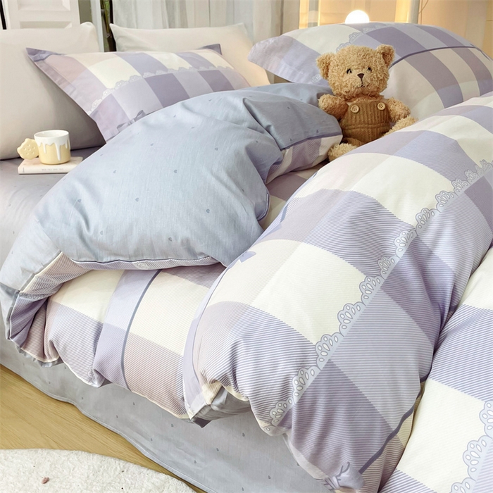 91家纺网 家纺一手货源 找家纺 铭博家纺 2024新款全棉印花四件套 优雅生活-兰