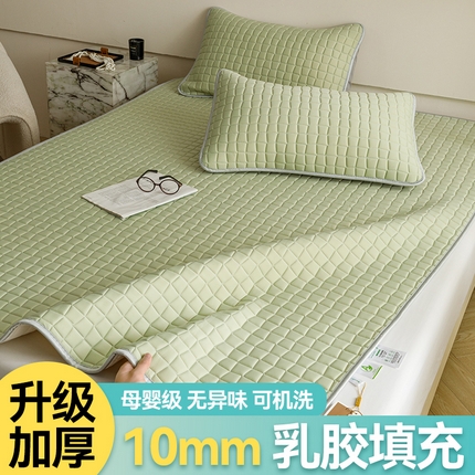 91家纺网 家纺一手货源 找家纺 （总）布卢姆床垫2025新款A类凉感丝10mm纯色乳胶凉席雅境系列床席款