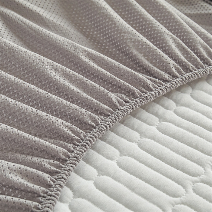 91家纺网 家纺一手货源 找家纺 3C 2024新款A类全棉水洗棉大豆夹棉床笠-网忆 网忆-时尚灰