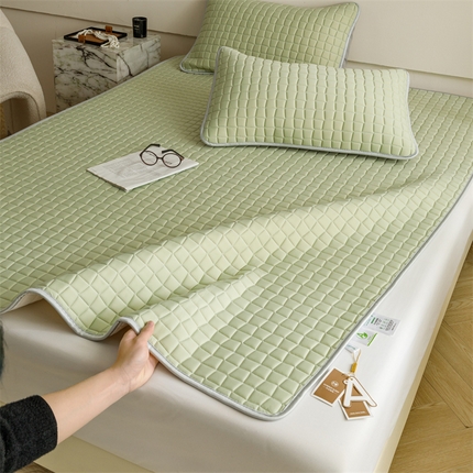 布卢姆床垫2024新款A类凉感丝10mm纯色乳胶凉席雅境系列床席款 雅境-清新绿