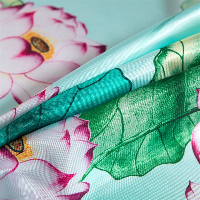 91家纺网 家纺一手货源 找家纺 梵克保罗 2024新款印花冰丝凉席套件-系列一 荷塘月色