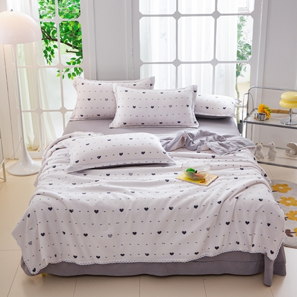 91家纺网 家纺一手货源 找家纺 （总）帕芬鸟家纺 2025新款有氧泡泡棉夏被四件套