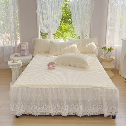 花香四季家纺 2024新款新款0.5厚胶质凉席三件套-莫兰迪系列 莫兰迪-米色