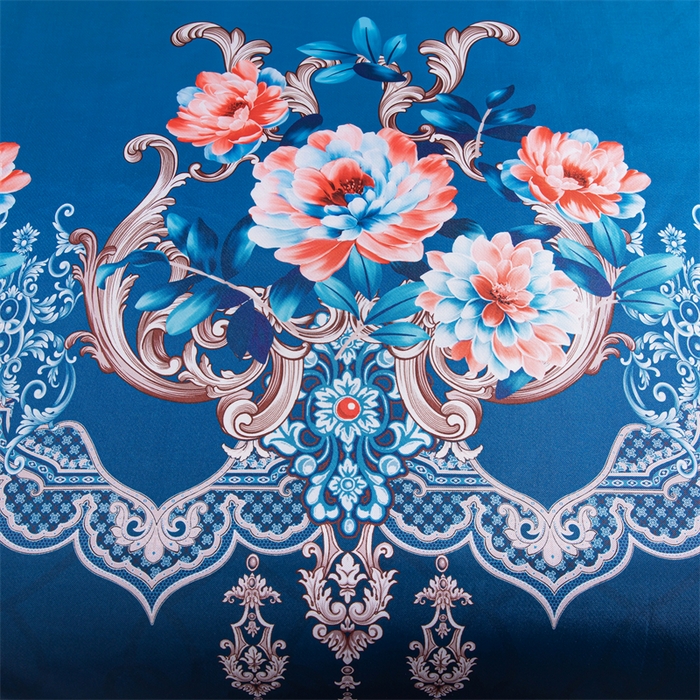 91家纺网 家纺一手货源 找家纺 梵克保罗 2024新款印花冰丝凉席套件-系列一 曼妙花语