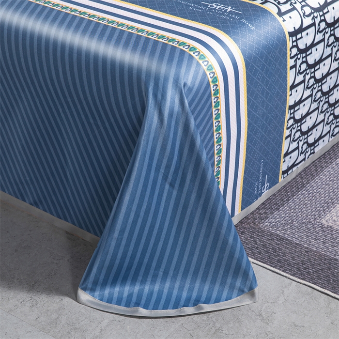 91家纺网 家纺一手货源 找家纺 梵克保罗 2024新款印花冰丝凉席套件-系列一 时尚星空