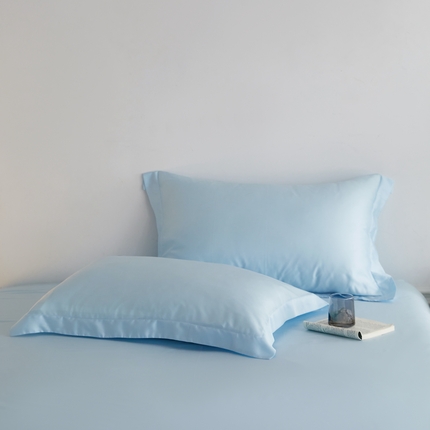 91家纺网 家纺一手货源 找家纺 ROZ home 蕊姿家居 2024新款亲肤舒适60支兰精天丝 枕套 海天蓝