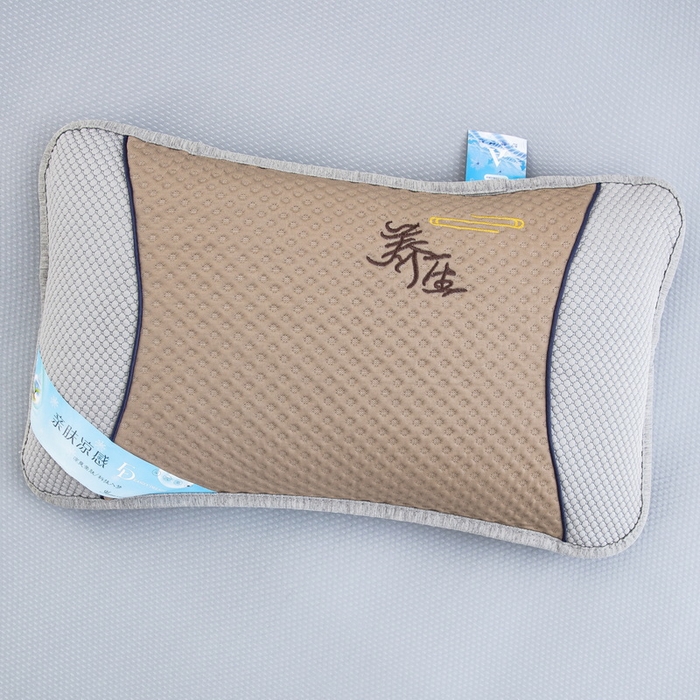 91家纺网 家纺一手货源 找家纺 纽乐 2024新款凉感冰豆豆枕茉莉花填充枕芯 35*55cm/只 咖灰