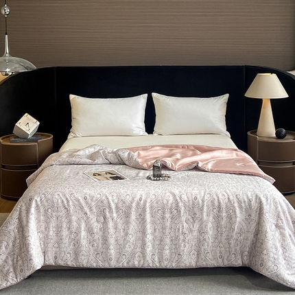 91家纺网 家纺一手货源 找家纺 （总）梵克保罗 2024新款莱赛尔数码印花夏被四件套