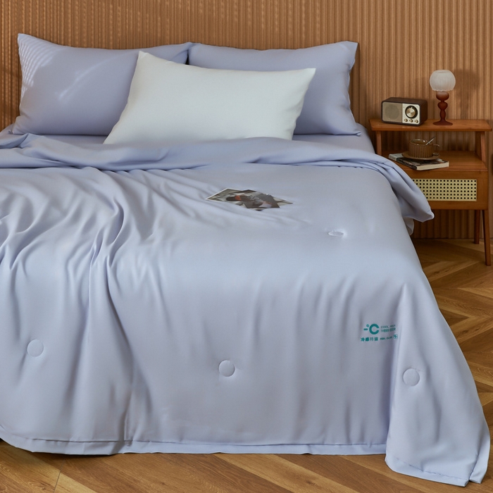 91家纺网 家纺一手货源 找家纺 良品汇馆 新款【兰精天丝大豆被】日式无印西川凉感兰精天丝夏被良品莱赛尔天丝大豆夏凉被空调被