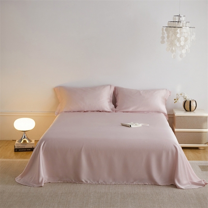 ROZ home 蕊姿家居 2024新款亲肤舒适60支兰精天丝单床单 山茶粉