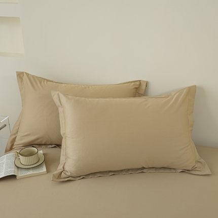 91家纺网 家纺一手货源 找家纺 （总）百寐 2024新款纯色轻奢加大全棉枕套信封高端枕芯保护套