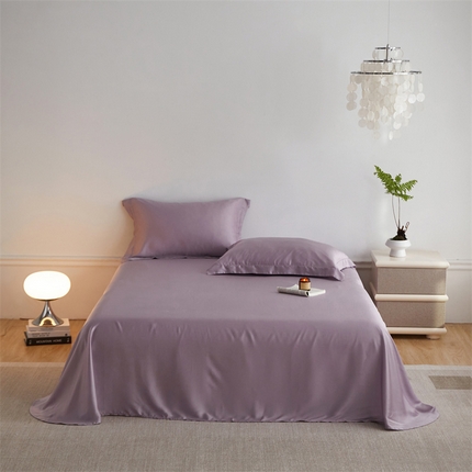 ROZ home 蕊姿家居 2024新款亲肤舒适60支兰精天丝单床单 芝兰紫