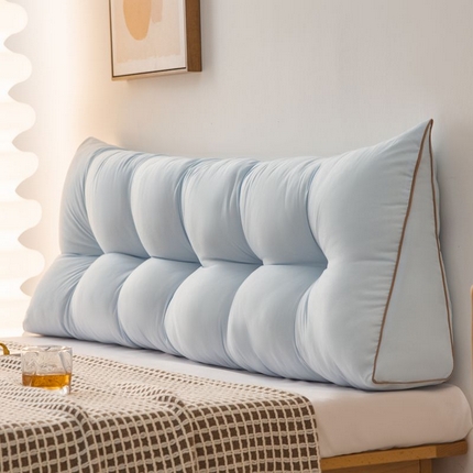 91家纺网 家纺一手货源 找家纺 （总）碧尔家居 2025新款雅致系列水洗棉床头靠垫软包护腰大靠背防撞床上靠枕