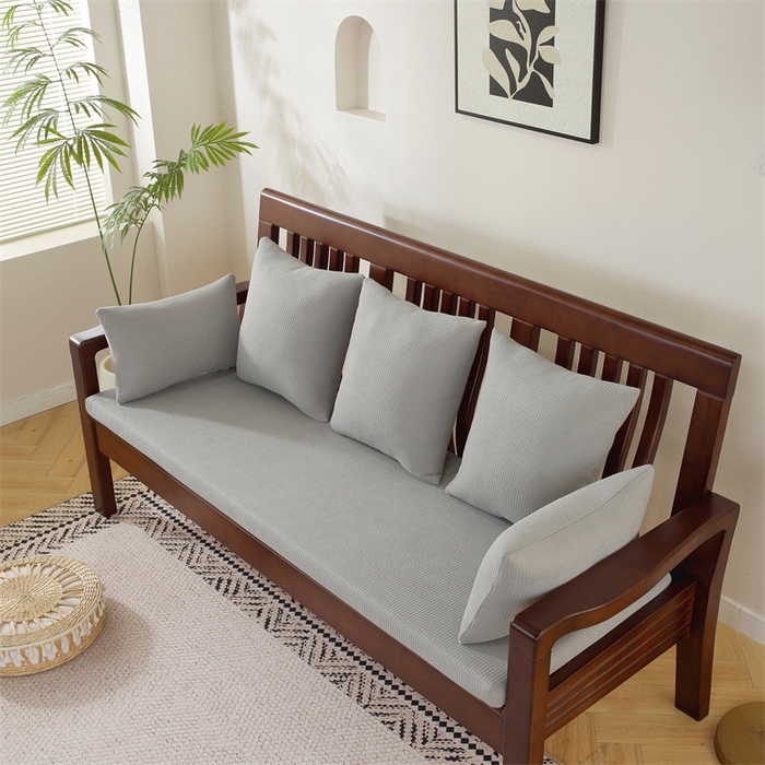 91家纺网 家纺一手货源 找家纺 共鸣沙发垫 2024新款50D高密度高回弹四季款海绵沙发垫 玉米粒灰色