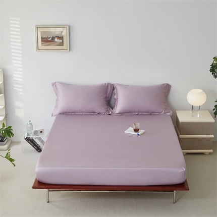 ROZ home 蕊姿家居 2024新款亲肤舒适60支兰精天丝单床笠 芝兰紫