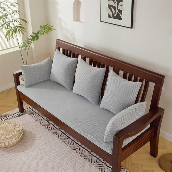 91家纺网 家纺一手货源 找家纺 共鸣沙发垫 2024新款50D高密度高回弹四季款海绵沙发垫 棉朵绒灰色