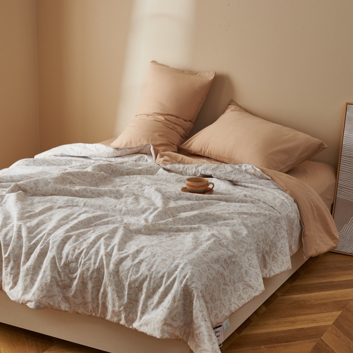 91家纺网 家纺一手货源 找家纺 （总）良品汇馆 日式无印田园碎花大豆夏被良品全棉印花空调被子夏季轻薄柔软被芯