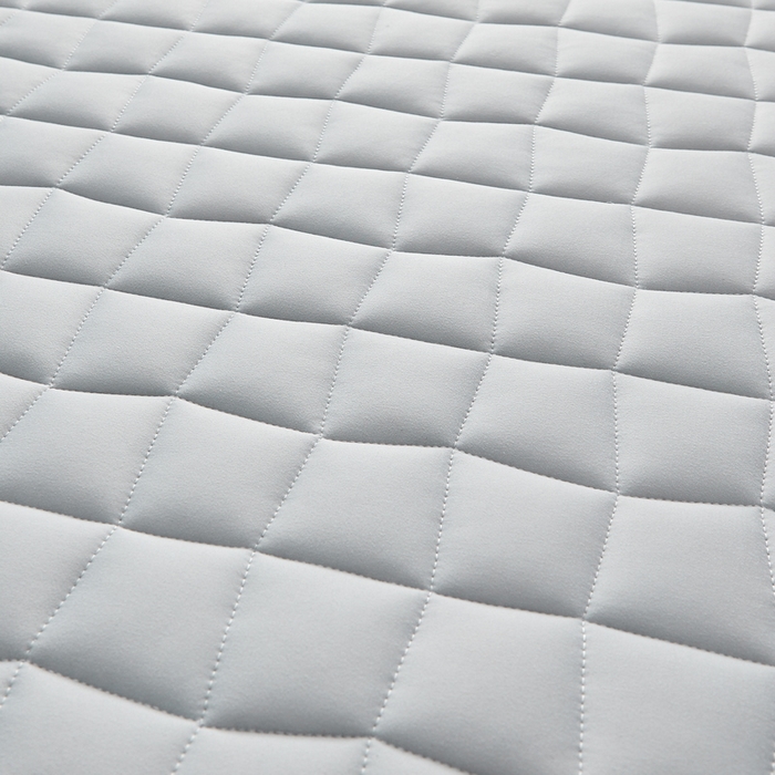 91家纺网 家纺一手货源 找家纺 祁恋婷家居 2024新款牛奶丝乳胶记忆棉床垫【床垫遮盖物】 格子灰