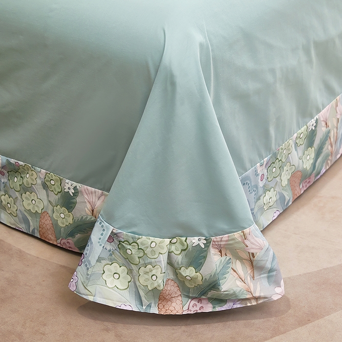 91家纺网 家纺一手货源 找家纺 （总）雲归梦 2024新款全棉铂金棉数码印花四件套