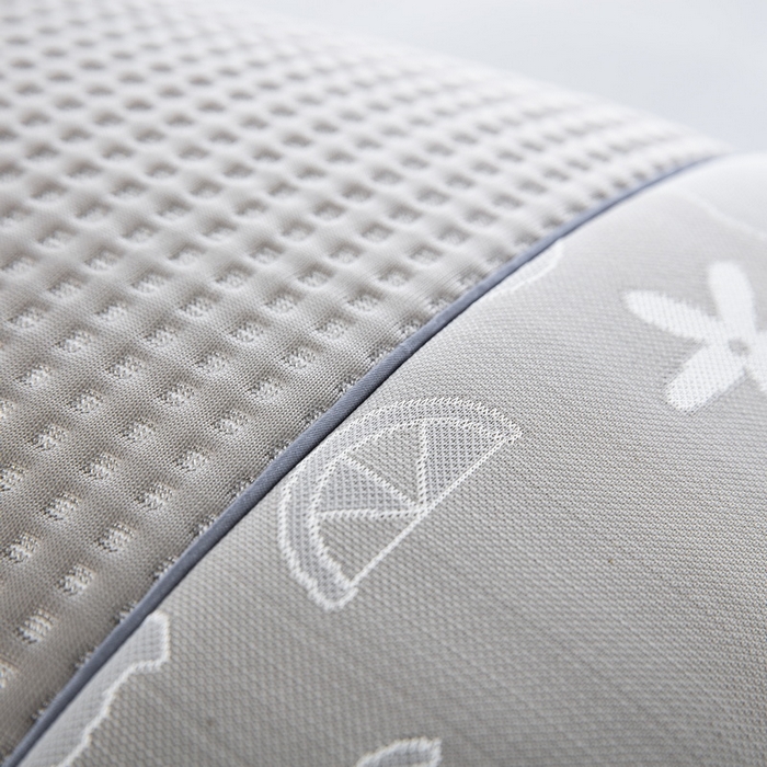 91家纺网 家纺一手货源 找家纺 纽乐家纺 2024新款冰丝透气茶叶枕 冰丝透气枕-拼色灰色35*55cm