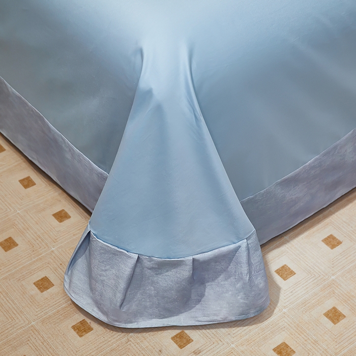 91家纺网 家纺一手货源 找家纺 雲归梦 2024新款全棉铂金棉数码印花四件套世外悠境 兰