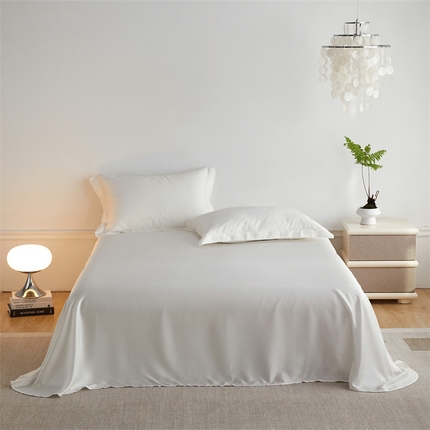 ROZ home 蕊姿家居 2024新款亲肤舒适60支兰精天丝单床单 古董白