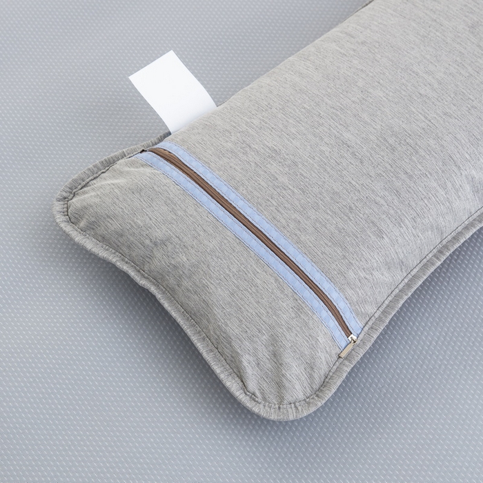 91家纺网 家纺一手货源 找家纺 纽乐 2024新款凉感冰豆豆枕茉莉花填充枕芯 35*55cm/只 咖灰