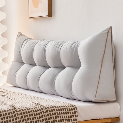 91家纺网 家纺一手货源 找家纺 （总）碧尔家居 2025新款雅致系列水洗棉床头靠垫软包护腰大靠背防撞床上靠枕