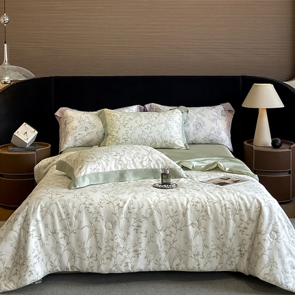 91家纺网 家纺一手货源 找家纺 （总）梵克保罗 2024新款莱赛尔数码印花夏被四件套