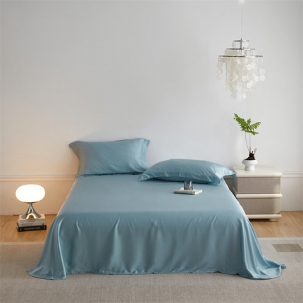 ROZ home 蕊姿家居 2024新款亲肤舒适60支兰精天丝单床单 群青