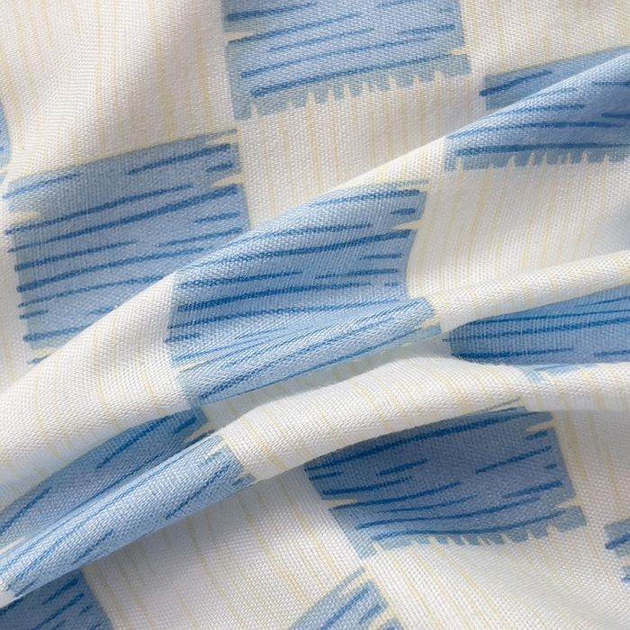 91家纺网 家纺一手货源 找家纺 楠沐家纺 2025新款无印风亲肤柔软水洗棉磨毛学生床四件套 棋盘格蓝