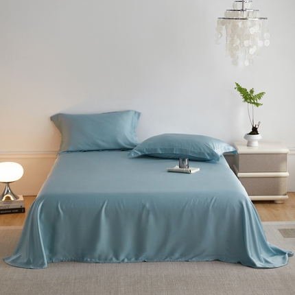 91家纺网 家纺一手货源 找家纺 ROZ home 蕊姿家居 2024新款亲肤舒适60支兰精天丝单床单 群青
