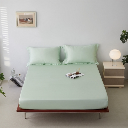 ROZ home 蕊姿家居 2024新款亲肤舒适60支兰精天丝单床笠 芽绿