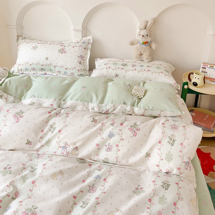 91家纺网 家纺一手货源 找家纺 （总）楠沐家纺 2025新款亲肤柔软水洗棉磨毛印花被套