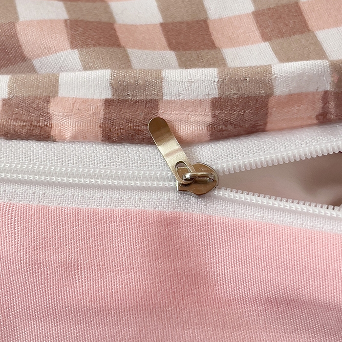 91家纺网 家纺一手货源 找家纺 楠沐家纺 2025新款无印风亲肤柔软水洗棉磨毛学生床四件套 玉小格