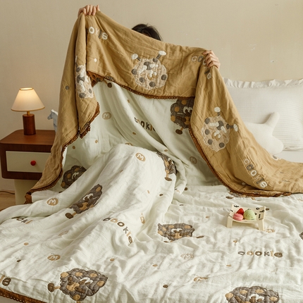 91家纺网 家纺一手货源 找家纺 （总）麻依 2024新款泡芙被夏季款五层纱布夏被夏凉被