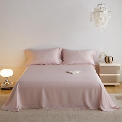 91家纺网 家纺一手货源 找家纺 ROZ home 蕊姿家居 2024新款亲肤舒适60支兰精天丝单床单 山茶粉