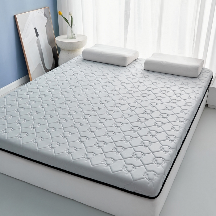 91家纺网 家纺一手货源 找家纺 祁恋婷家居 2024新款牛奶丝乳胶记忆棉床垫【床垫遮盖物】 棉花灰