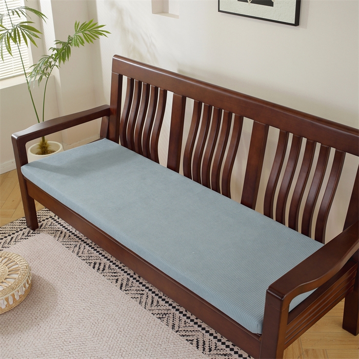 91家纺网 家纺一手货源 找家纺 共鸣沙发垫 2024新款50D高密度高回弹四季款海绵沙发垫 玉米粒绒蓝色